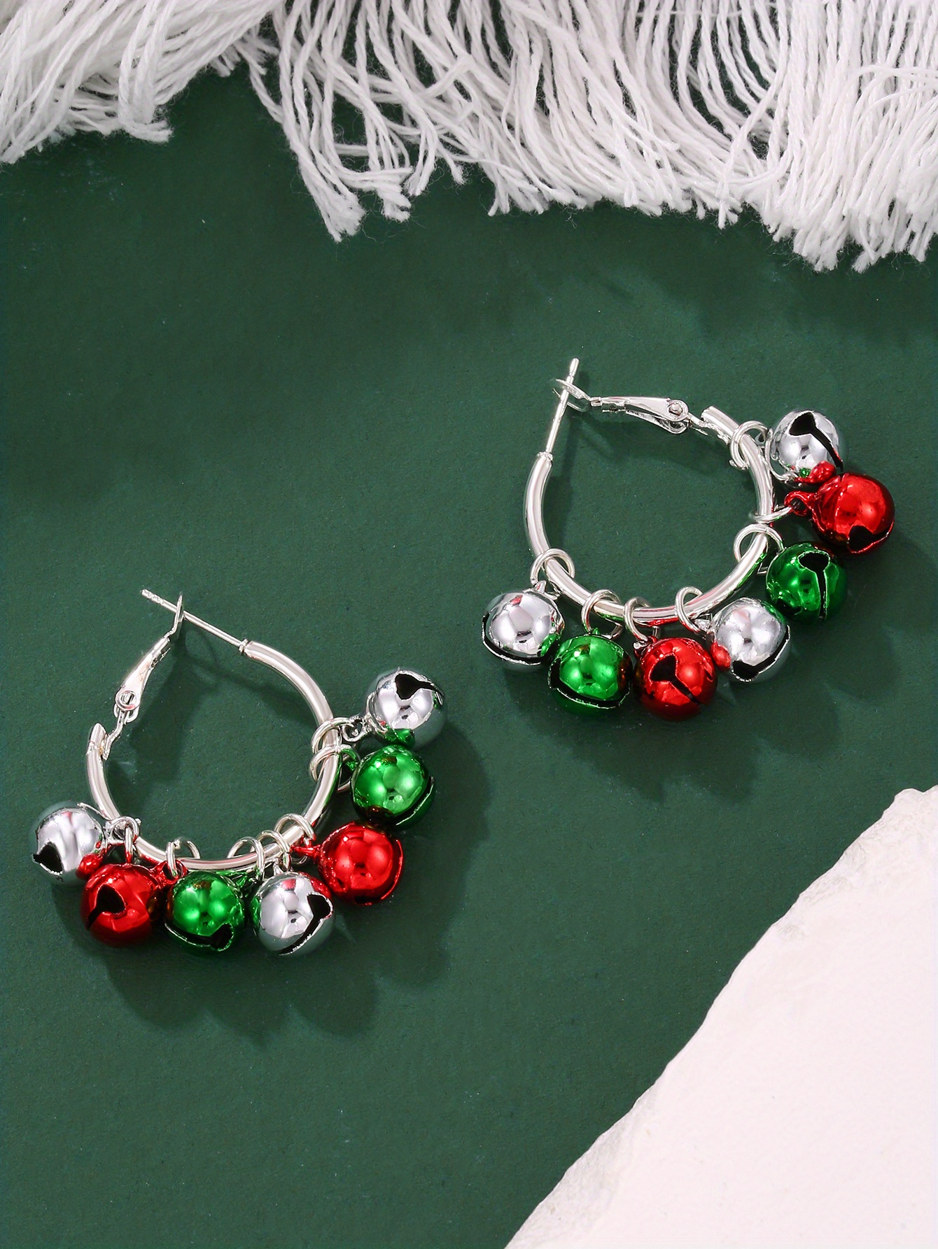 Christmas Ornament Earrings Creative Christmas Bell Earrings