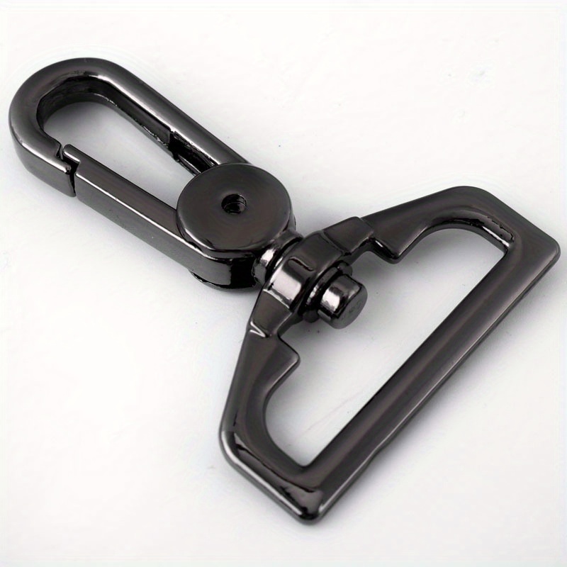 Bluemoona 20 PCS - Plastic SWIVEL CLIP SNAP Hook TRIGGER Keychain Key  Buckle 3 75mm (Black)