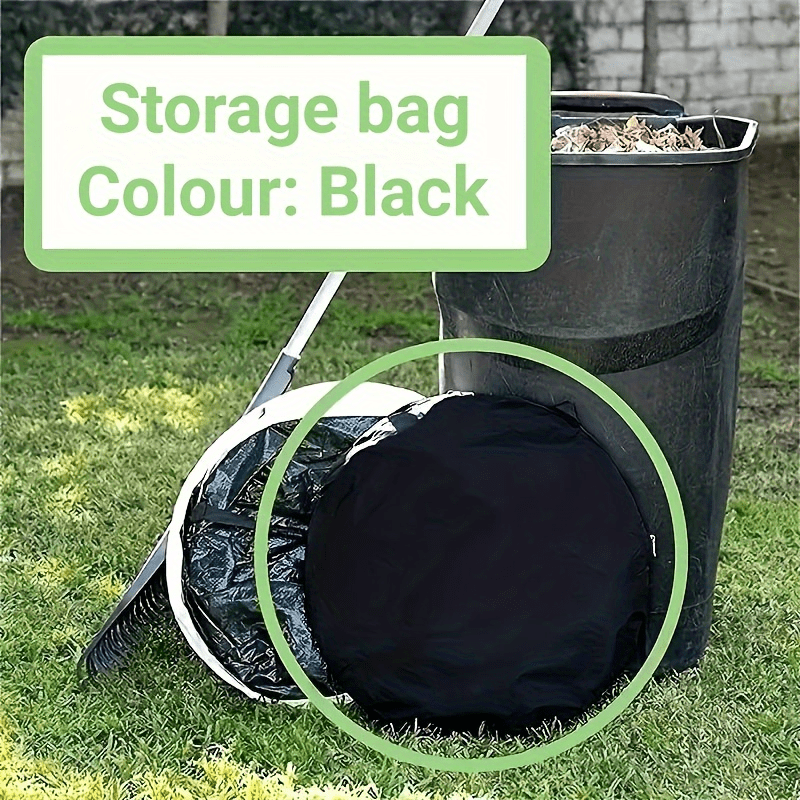 Leaf and Lawn Bag Holder Reusable Plastic Chute Easy Garden Waste Storage  Open