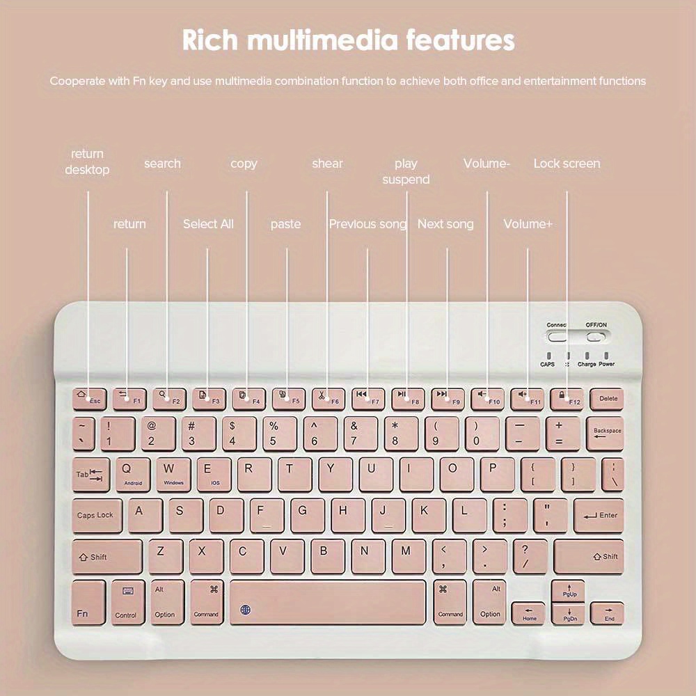 Wireless Keyboard Mouse Set Mini Portable Mute Keyboard Temu Australia