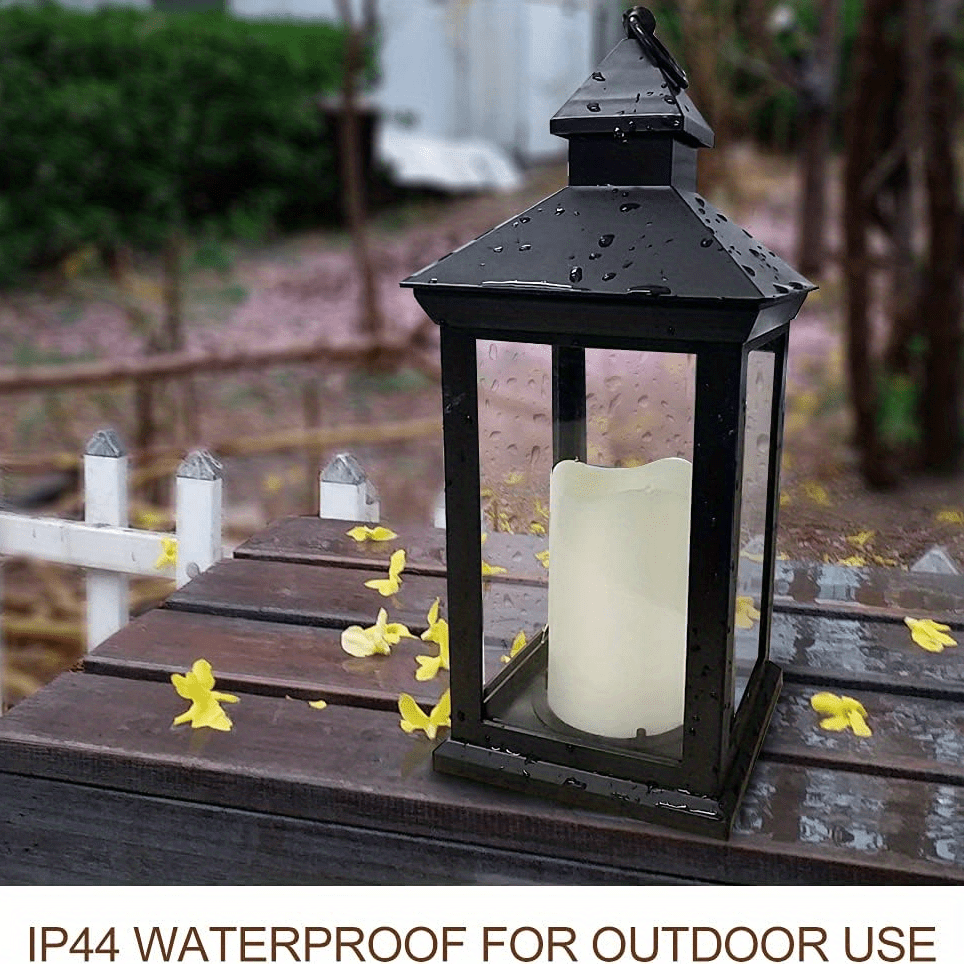 Led Vintage Lantern Flickering Flame, Decorations Indoor/outdoor Lanterns  With Remote Control, Aaa Battery Powered, Two Modes Lighting Decorative  Lanterns For Yard, Terrace, Garden, Fireplace, - Temu United Arab Emirates