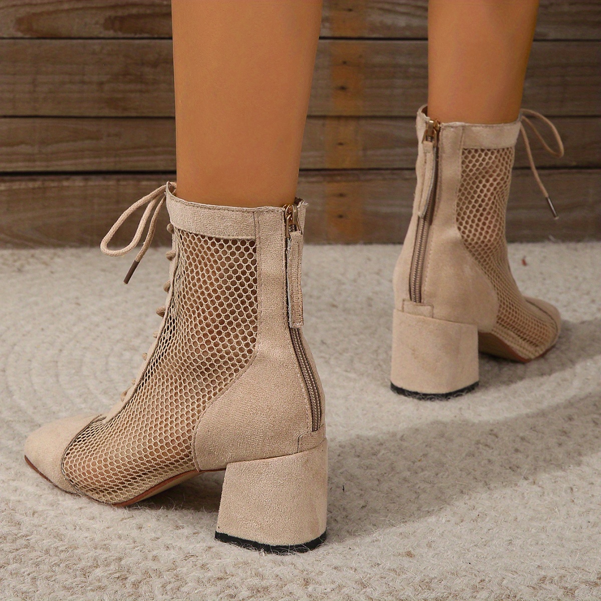 Lace hotsell mesh booties