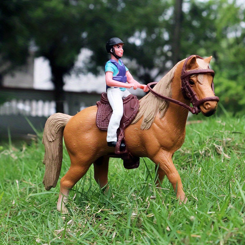 Juego con tema de rancho - Club de caballos con muñeca - Para jugar a la  casita, regalo ideal para niñas y niños