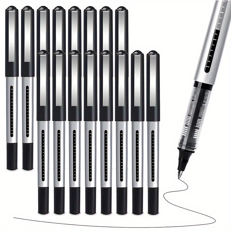 BEMLP gel ink pen 0.35mm black liquid ink rollerball pens quick