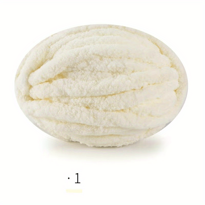 E-shop Extra-dickes Chenille-Wurstgarn, ca. 2 cm Durchmesser. Jeder wiegt , mit 2 Strängen pro Packung (insgesamt 500 g). Jeder ist etwa 25 Meter lang.