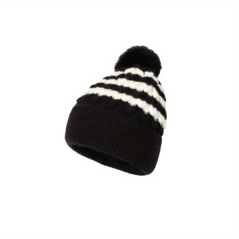 Block S Brawny Cuff Beanie with Pom