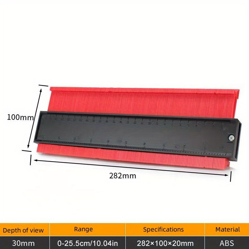 Medidor de Contorno Multifunción, Baldosas Laminadas, Regla de Medición de  Madera, Duplicador de Calibre de Contorno ABS