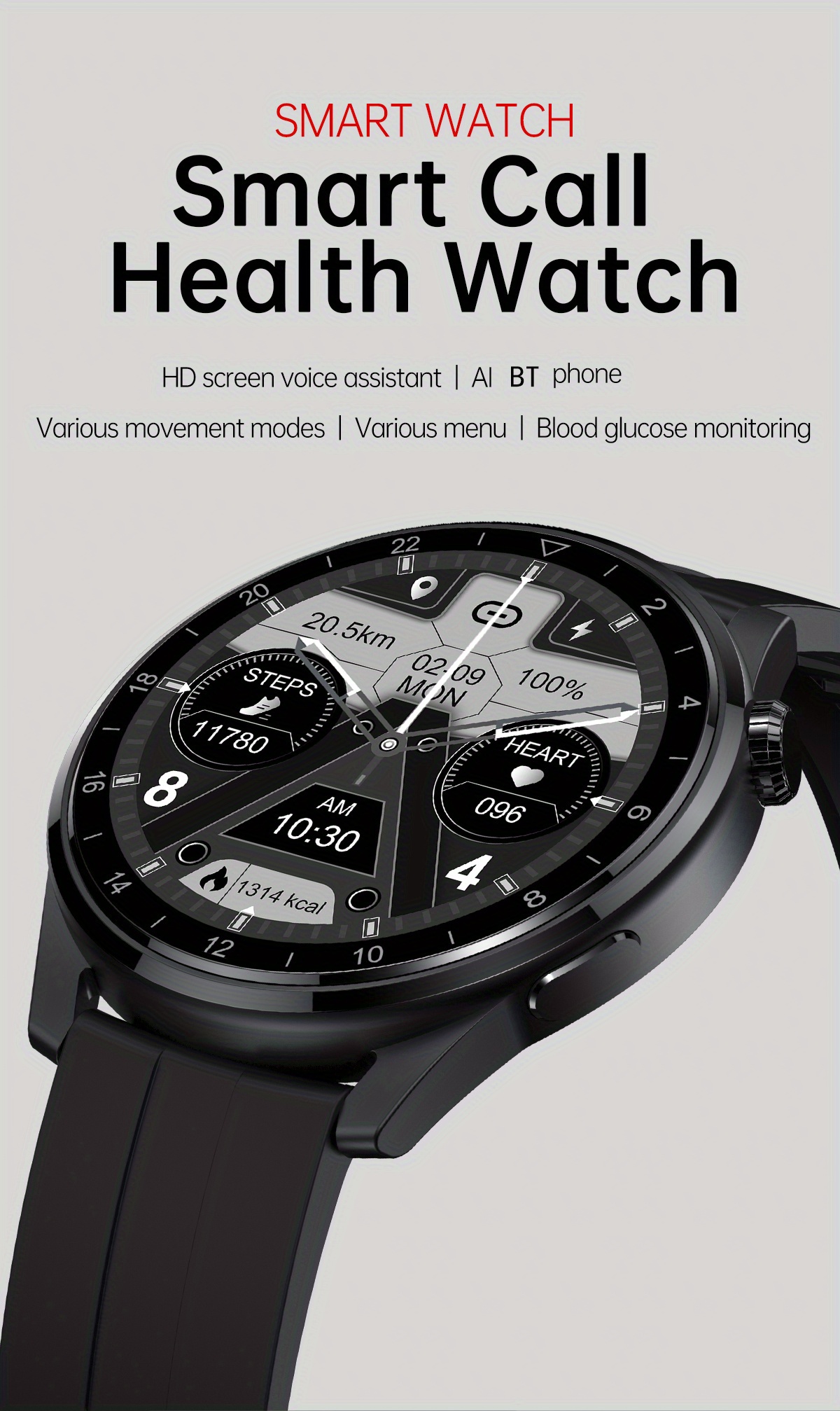 Comprar 2023 nuevo 1,39 Bluetooth llamada reloj inteligente hombres  seguidor de actividad/deporte IP68 impermeable Smartwatch para Android iOS  400mAh