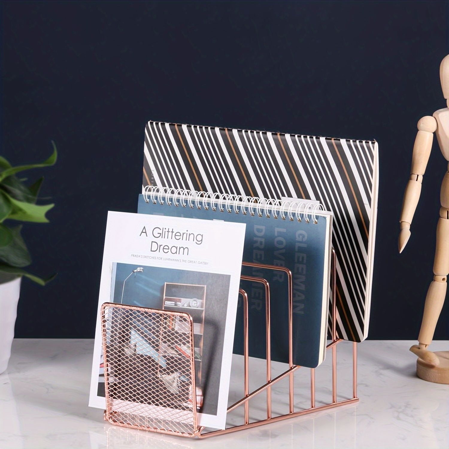 Incline File Sorter 7 Slot Magazine Holder Letter Document Temu New