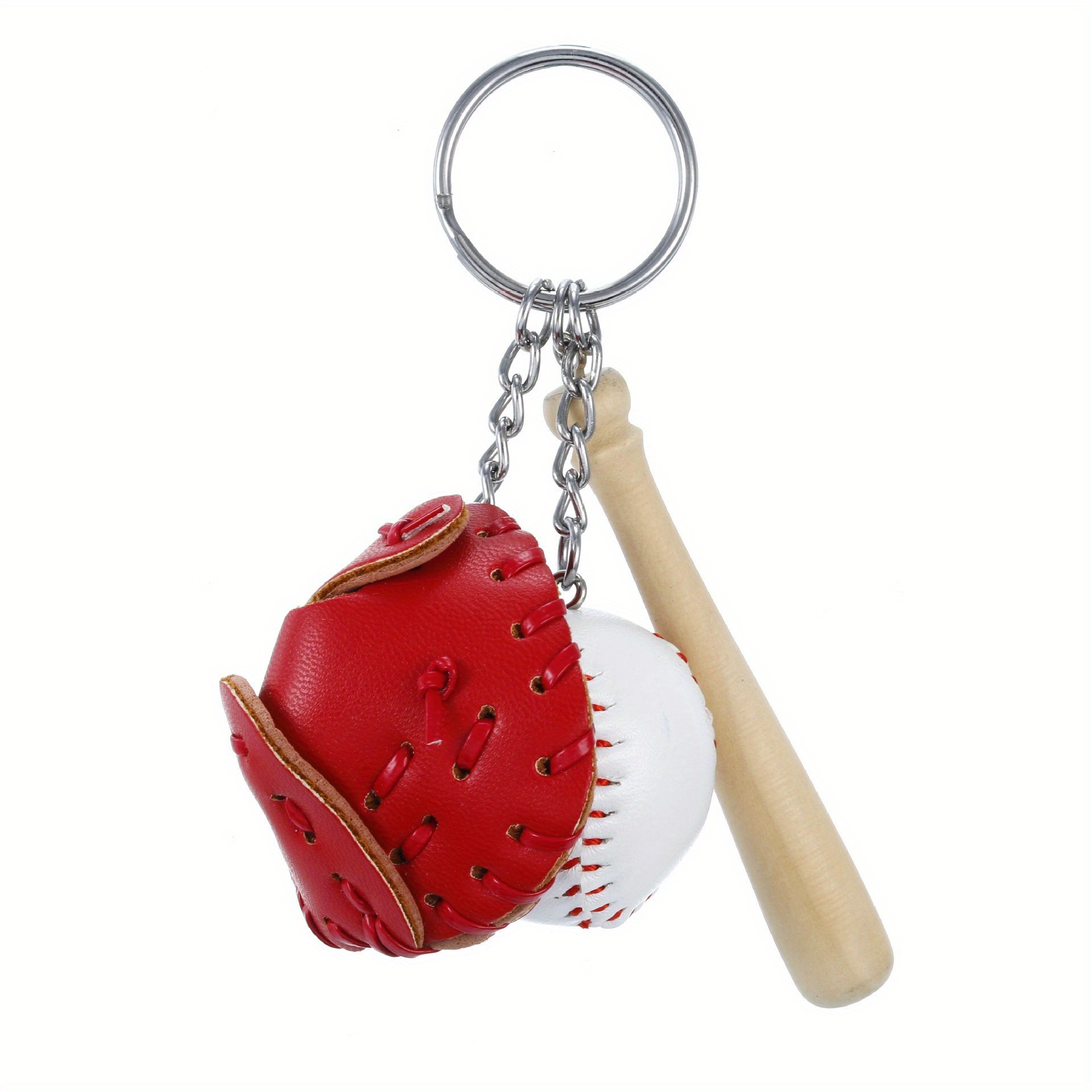 1pc Baseball Keychain For Sports Fan Mini Baseball Key Chain For Men ...