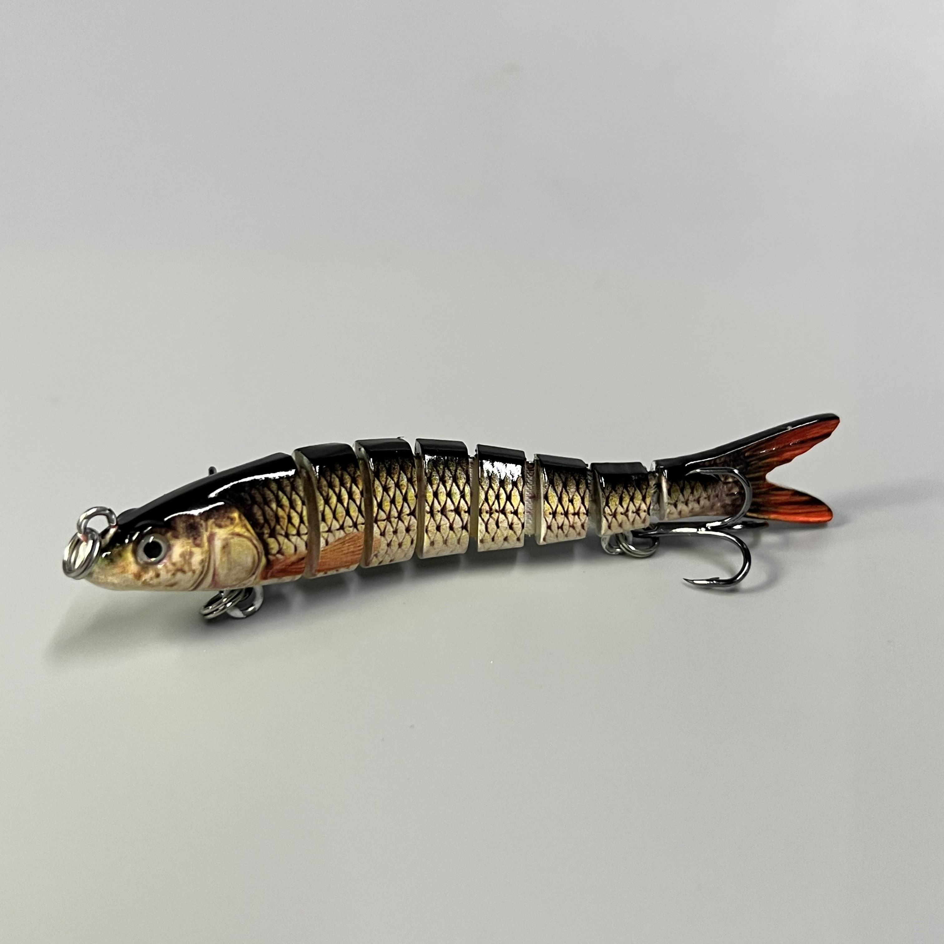 1PCS 8cm 13g Multi Jointed Swimbait Pike Jerkbaits Fishing Lures Wobblers  Artificial Bait for Sinking Minnow Lure Crankbait