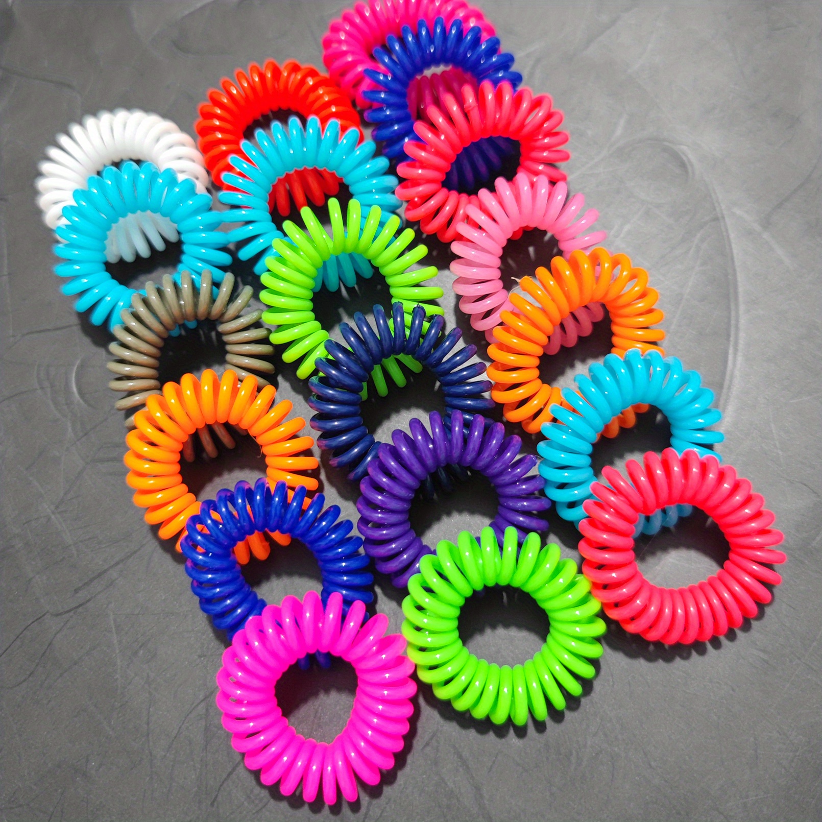 Spiral Hair Ties, 40PCS Hair Ties,Small Coil Hair Ties for Girls