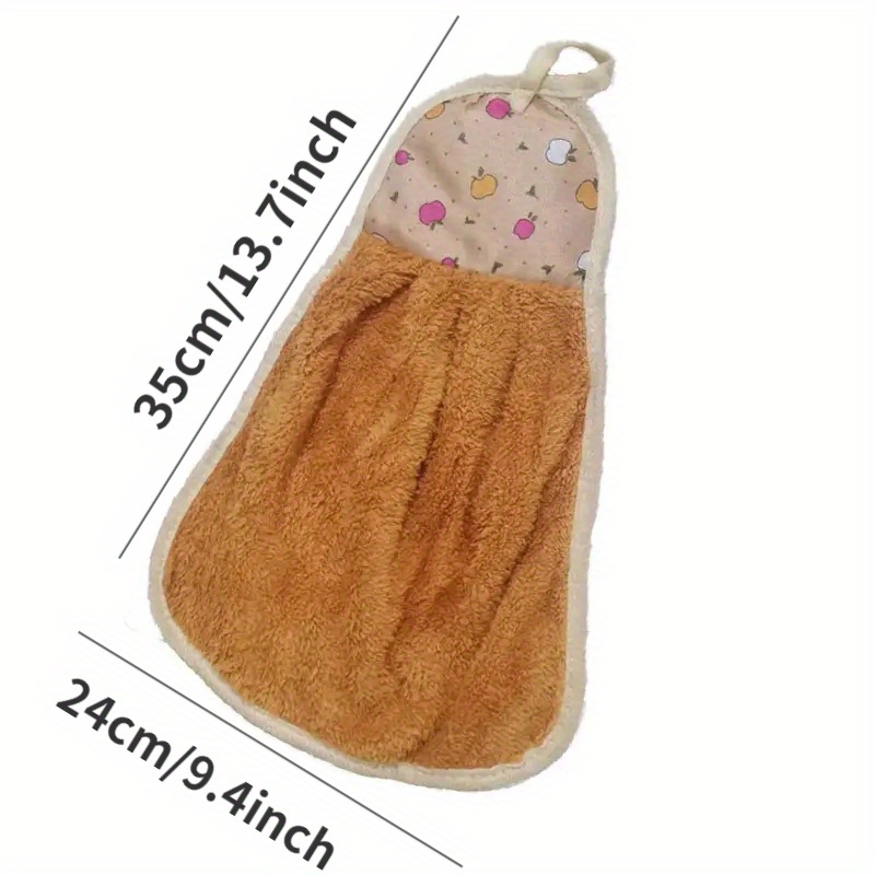 Hanging Towel Wiping Hands Coral Fleece Quick drying Towel - Temu