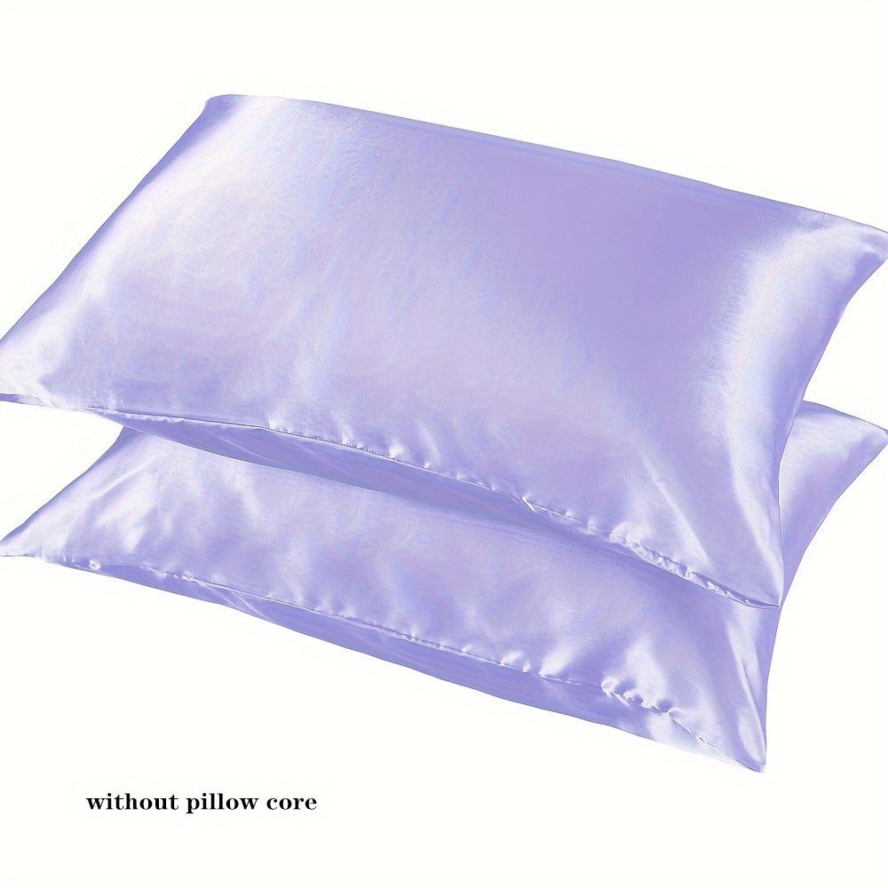 1 pair   cases solid color   breathable pillowcases with envelope closure smooth pillow cover for living room sofa bedroom hotel use without pillow filler details 7