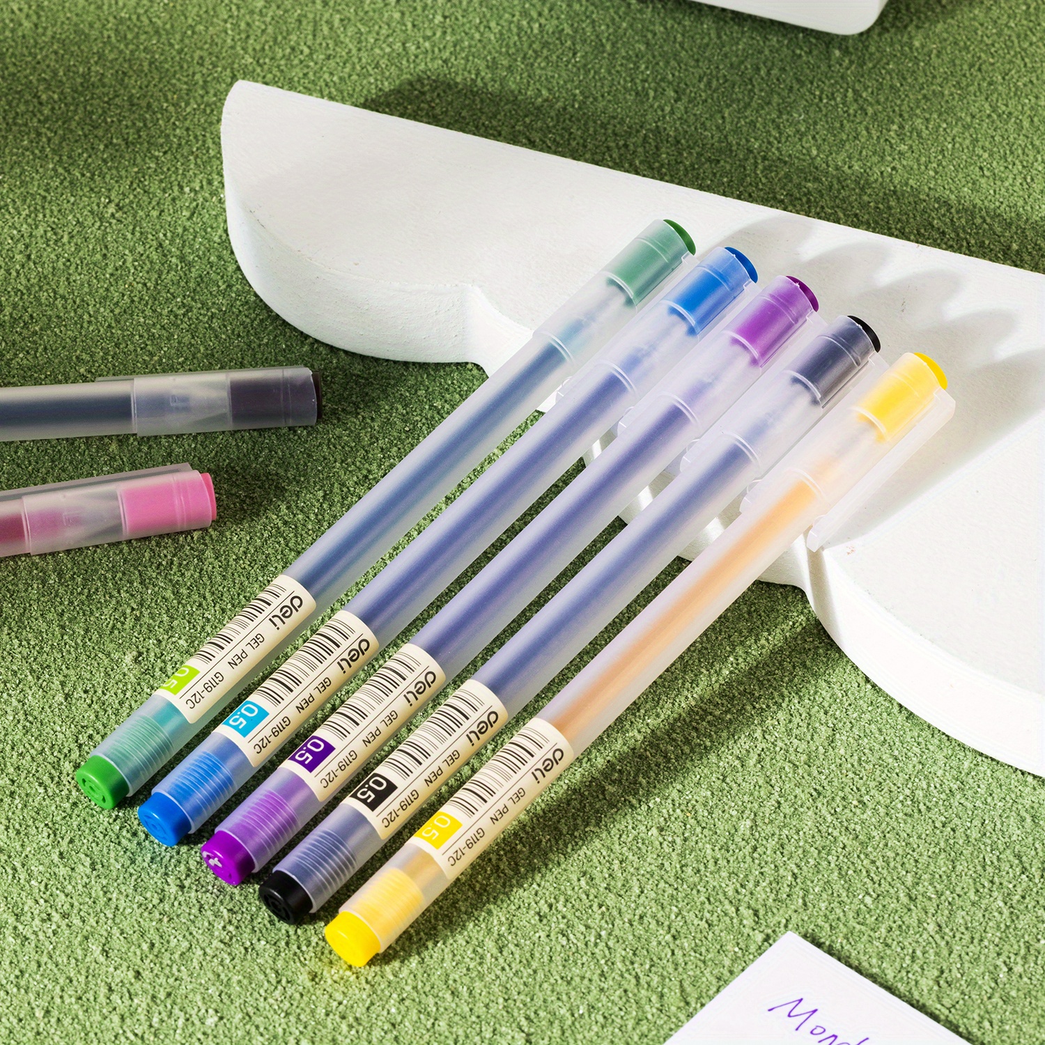 Deli 12 Colors Delight Gel Pen Bullet Tip Acid Free Gel Ink - Temu