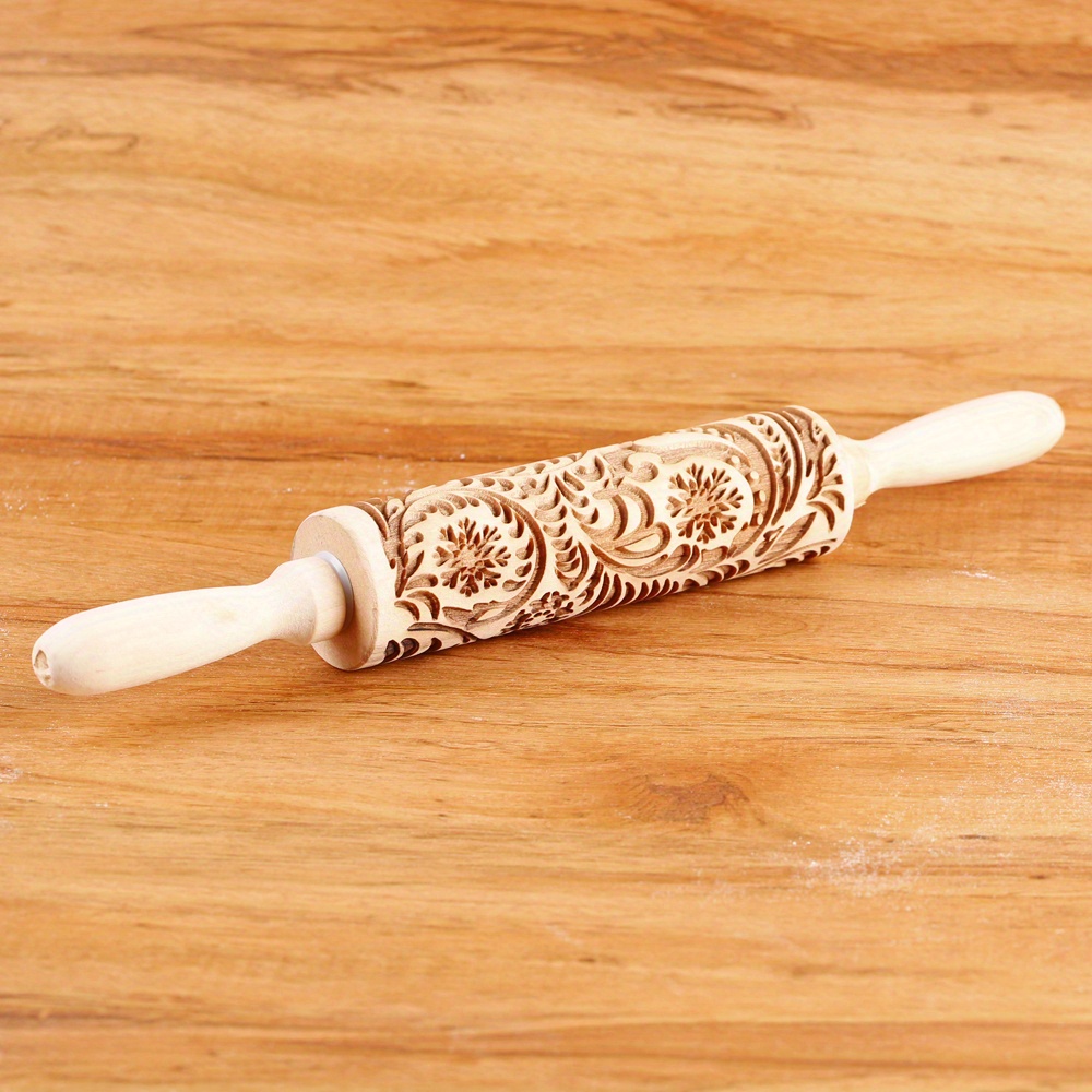 Grain Embossed Rolling Pin