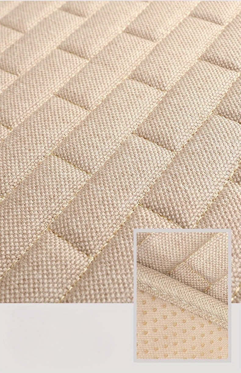 Car Seat Cover Front Rear Flocking Cloth Cushion Non Slide Winter Auto  Protector Mat Pad Keep Warm Universal Fit Truck Suv Van Ns2