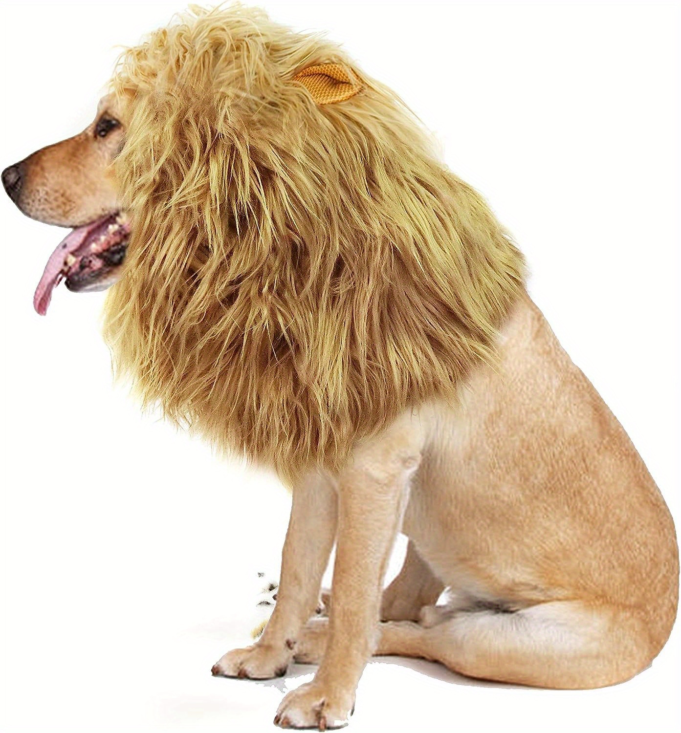 Lion Mane Dog Costumes Realistic Funny Dog Costumes Lion Wig - Temu