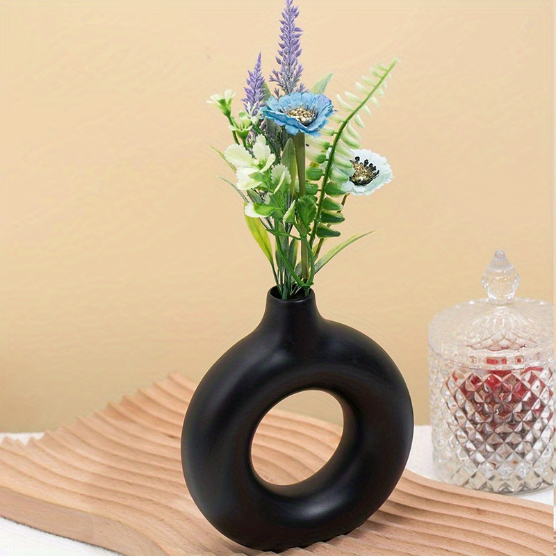 Modern Home Decor Vase Boho Vases Decor Circle Vase Round - Temu