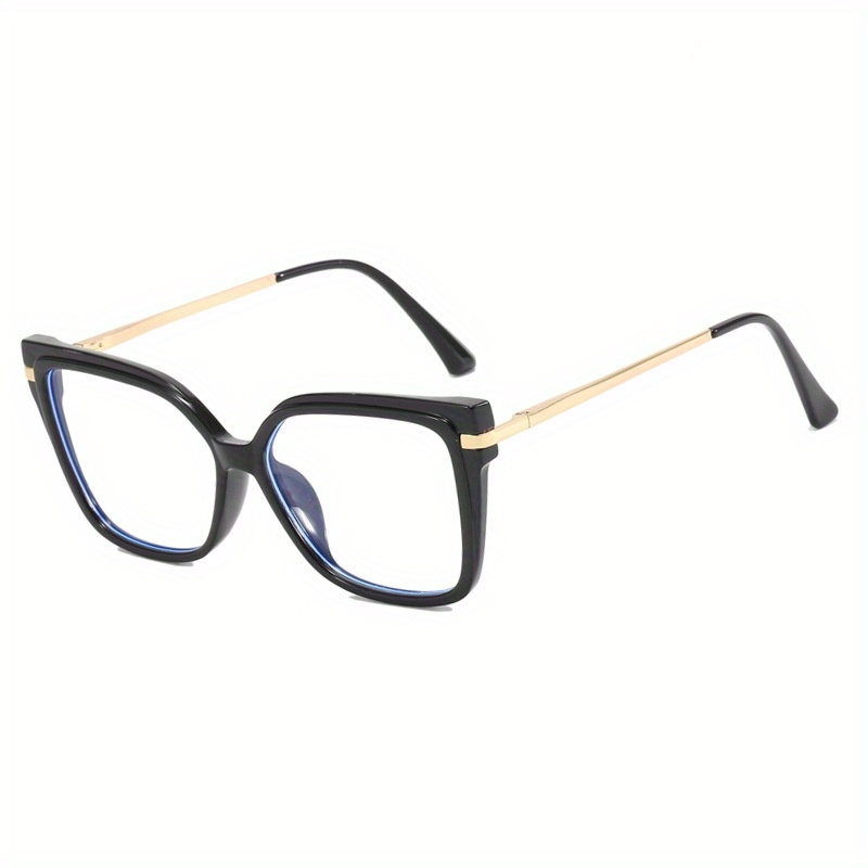 TEMU Gafas De Montura Cuadrada TR90 Con Lentes Transparentes, Estilo Vintage, Gafas De Computadora, Gafas Ópticas Para Mujeres