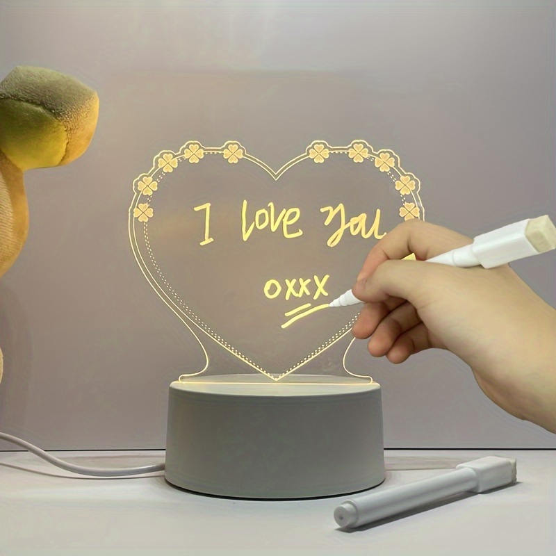 to My Bestie Gifts,3D Illusion Lamp I Love You Friends Night Light