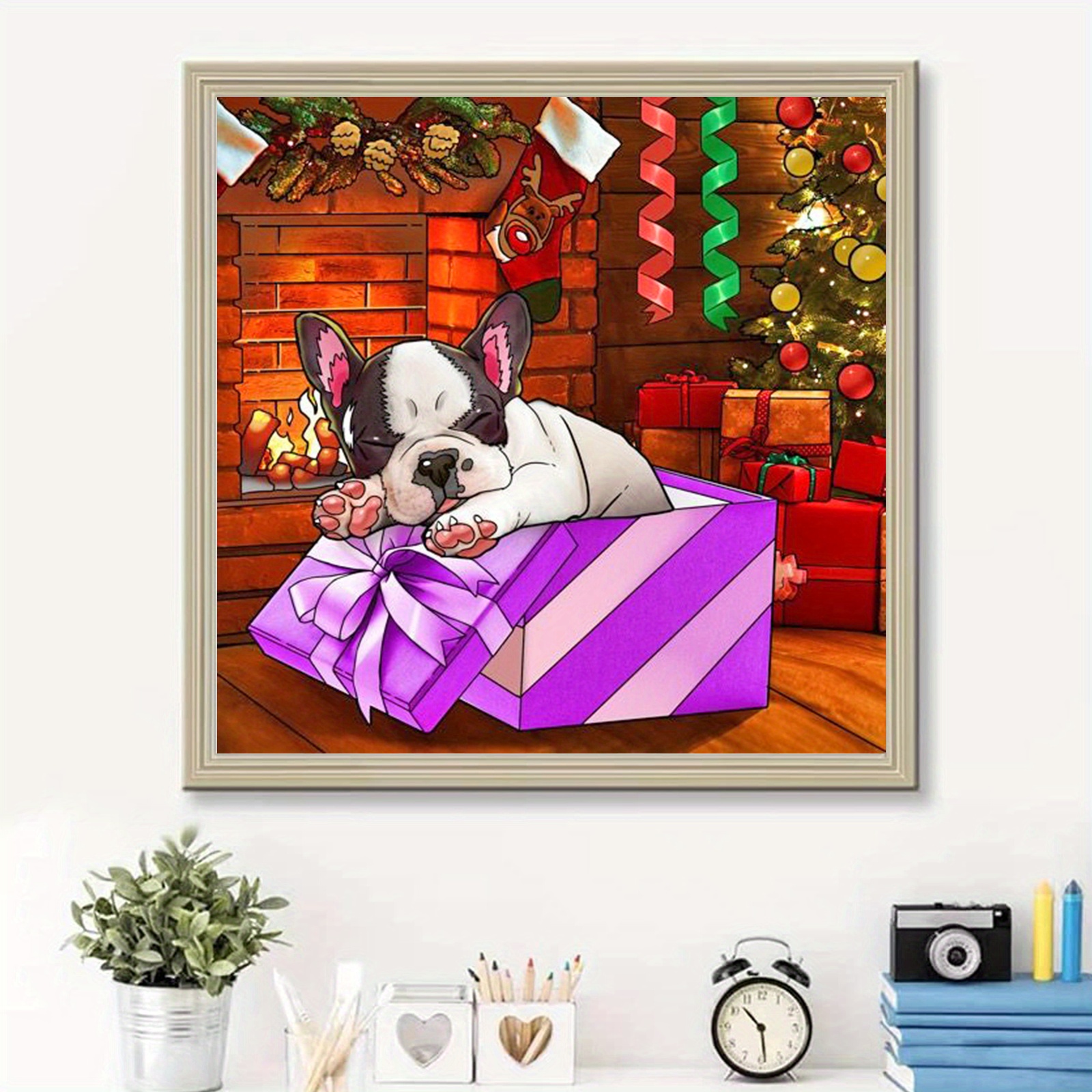 5d Diy Diamond Painting Christmas Kits For Adults Dogs Full