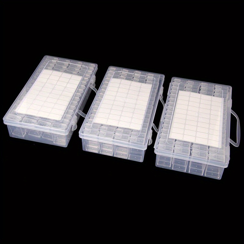 64/84/120 Slots Plastic Diy Diamond Painting Bead Storage - Temu