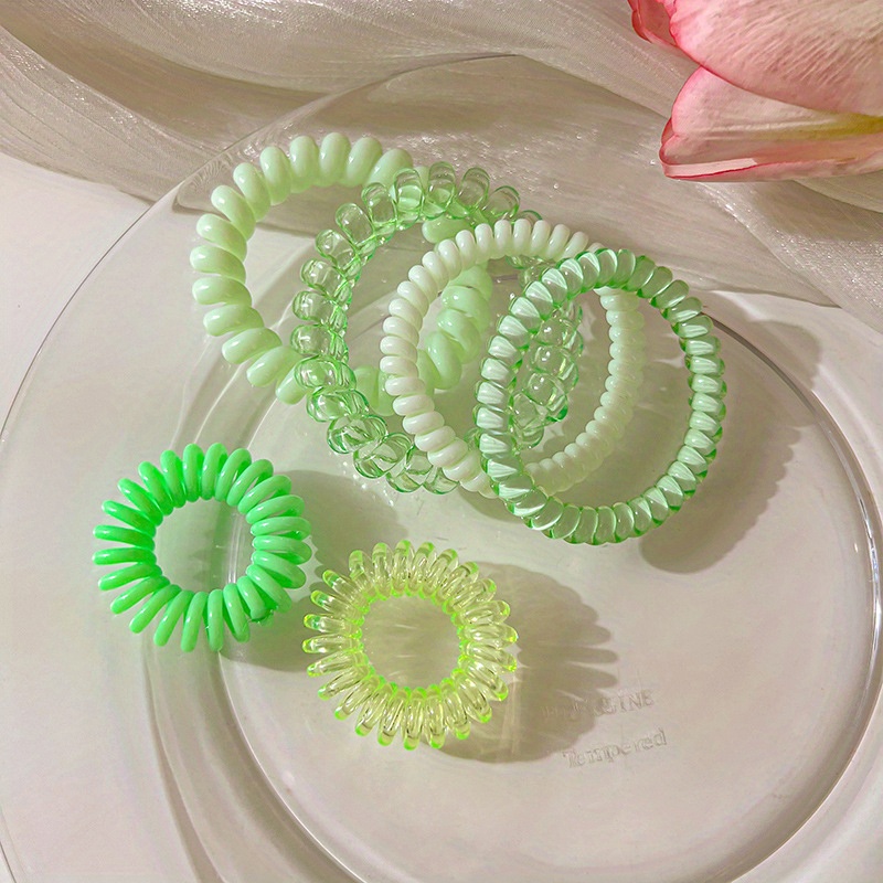 Dropship 3 Pieces Of Yellow Light Green Dark Green Gingham Hair Band  Elastic Hair Loop Female Hair Rope Large Intestine Hair Loop to Sell Online  at a Lower Price