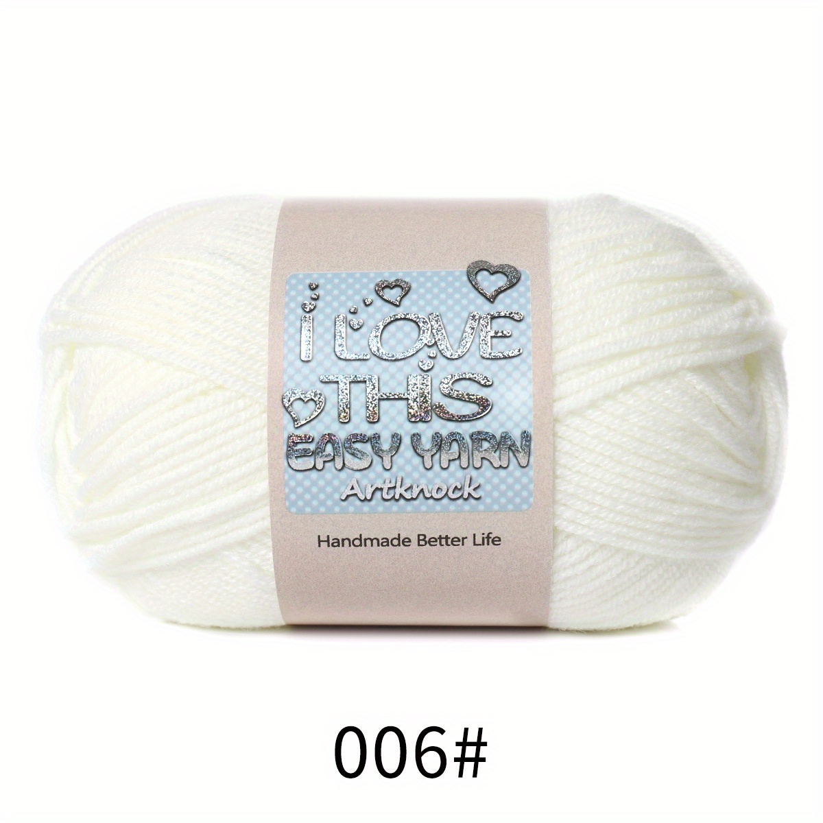 Yarn For Knitting 80% Acrylic 20% Rayon Yarn 4ply Milk - Temu