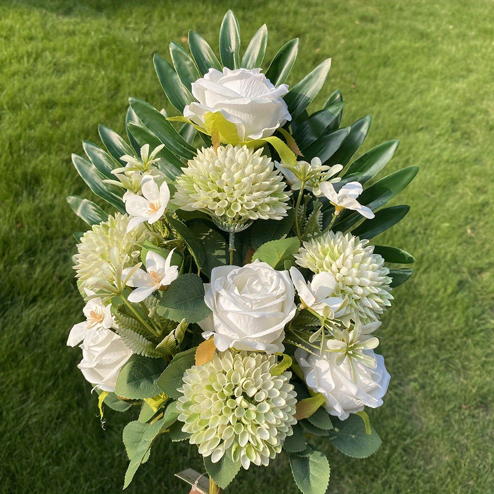 Bouquet fiori artificiali Laguna per cimitero e luoghi sacri