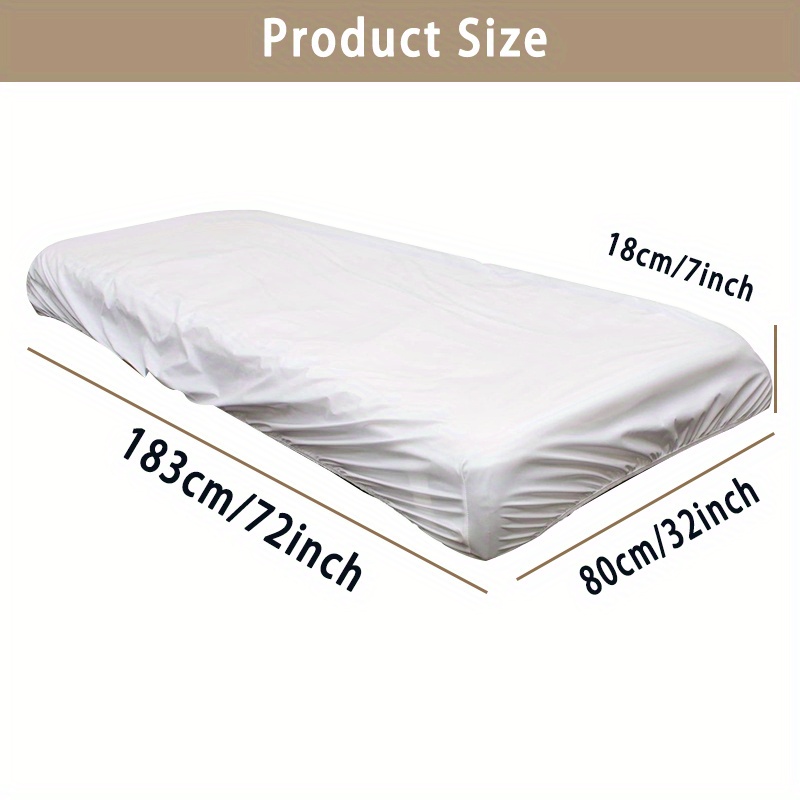 Memory Foam Massage Bed Mattress Topper with Removable Cover