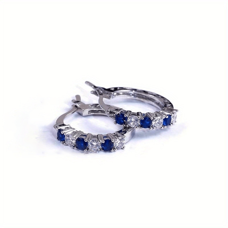 Earrings For Women Featuring Colorful Zirconia Ear Buckles, Perfect For Casual Wear Or Parties