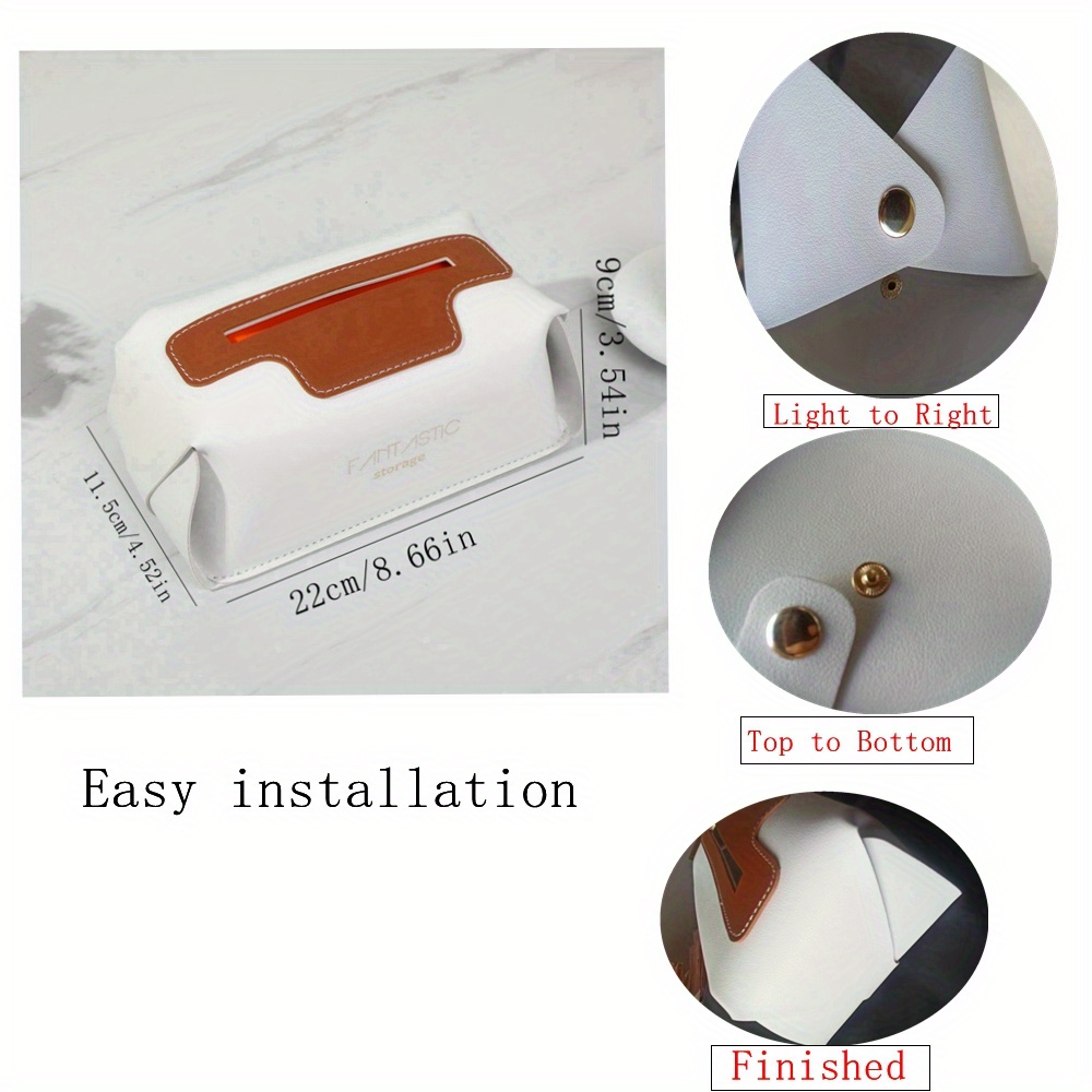 1pc Decorative Tissue Box Cover V Opening High Quality Tissue