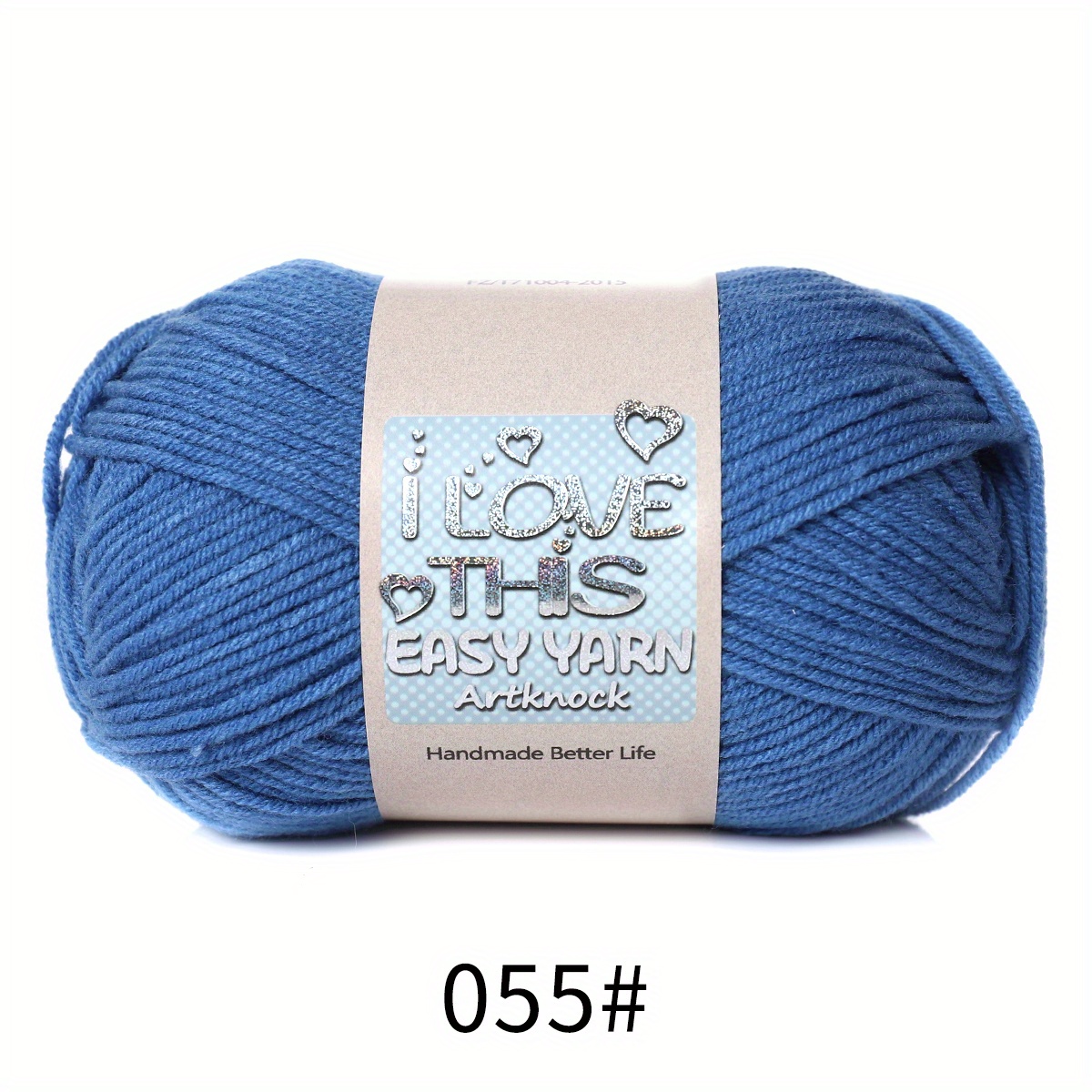 2.93-3.53 oz/1pcs Hilo para tejer a mano Crochet Hat Hilo de algodón de  leche suave Hilo de lana gruesa (color : 30 púrpura azul)