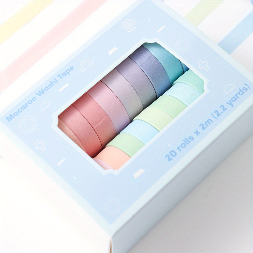 Washi Tape Set Gift Box, 30 Rolls 3 Sizes 15mm 10mm and 3mm Arts