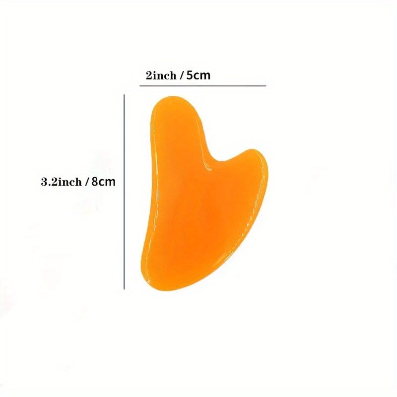 1pc heart-shaped scraping massage tool - perfect for facial and eye massage, - smooth scraping board for relaxing facial and body care.