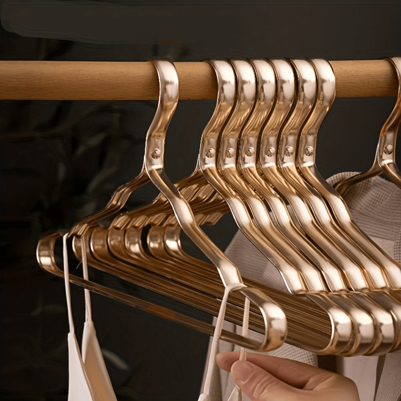 5pcs Household Thickened Clothes Hangers With Non-slip Coating