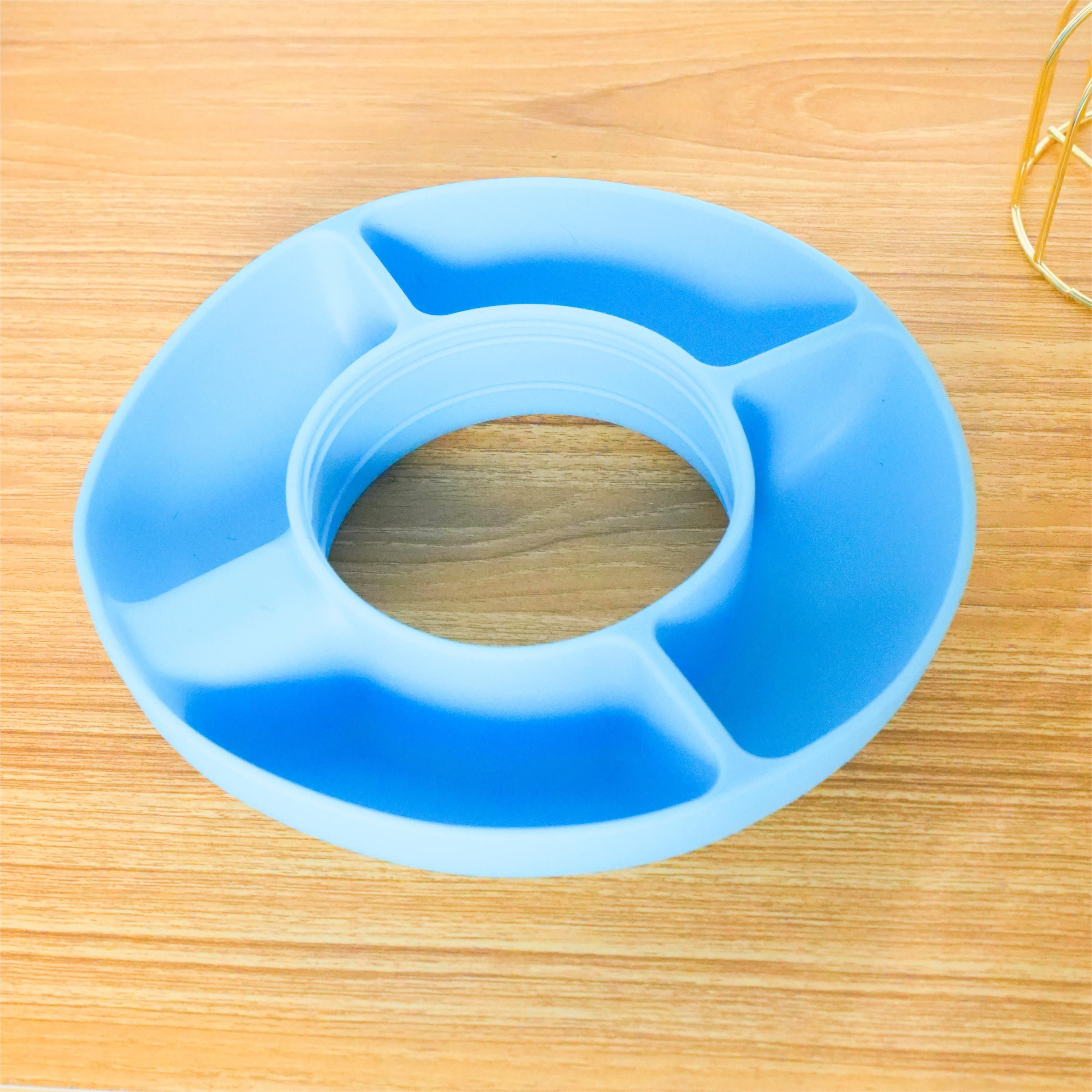 Silicone Snack Plate Snack Ring Snack Container 4 - Temu