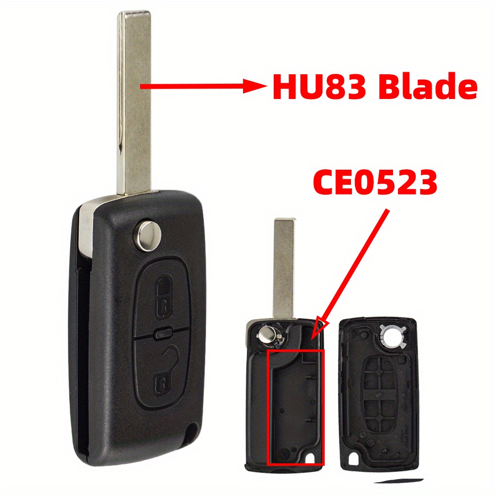 Car Flip Key Shell 3B Ce0523 For Citroen C4 C5 C6 C8 Remote Key