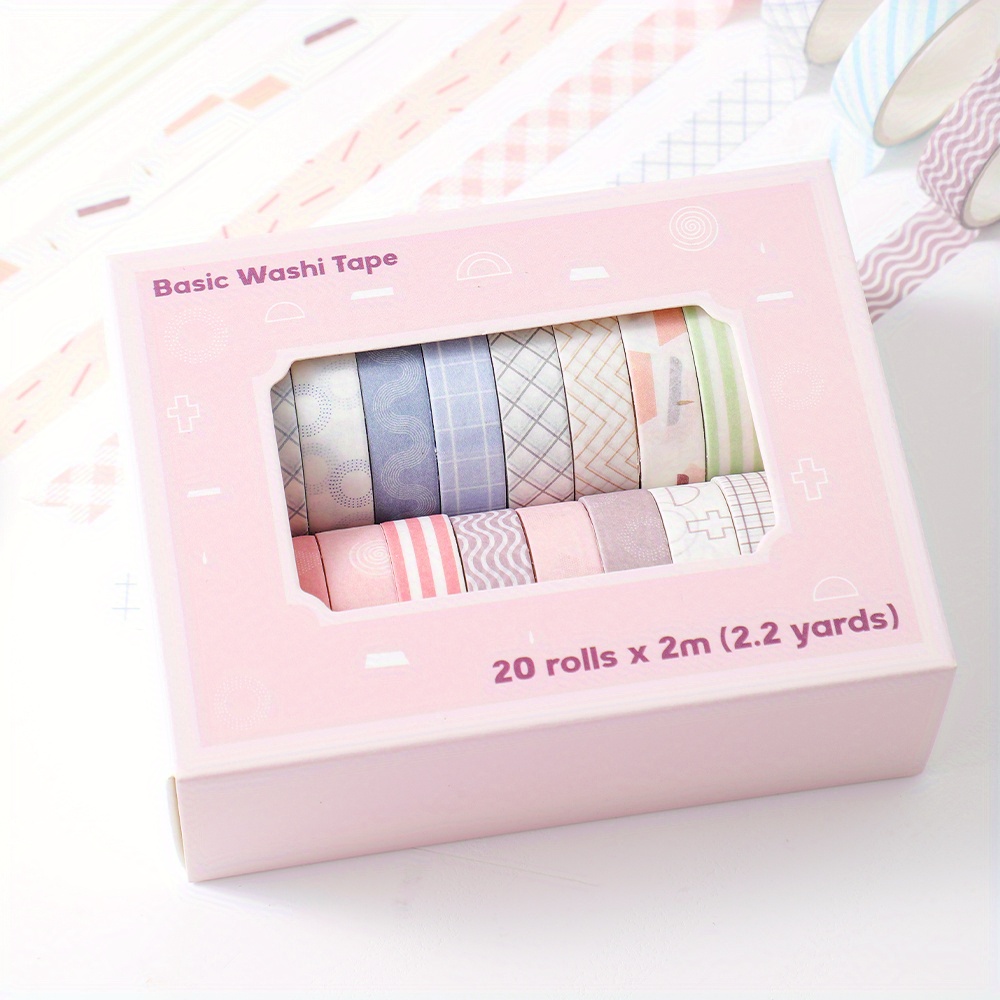 Samvardhan 24 Rolls Cute Washi Tape Set Small Washi Tape Set (Manual)  (Multicolor) - Price History