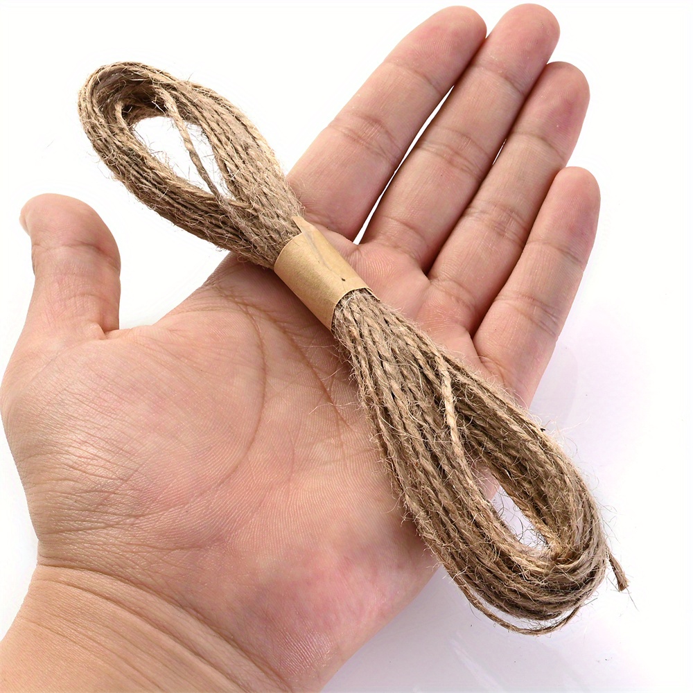 10Meters Natural Jute Rope For Crafts Twisted Cord String DIY