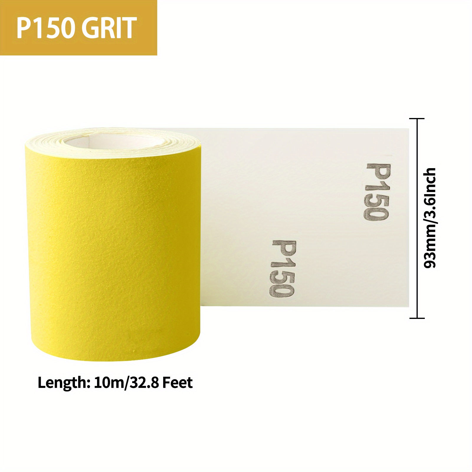 Rouleau de papier de verre PSA, support adhésif 70mmx18m