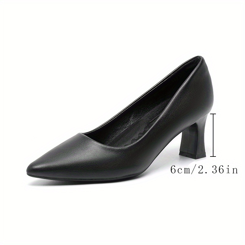 uirend Work High Heels - 4CM Women's Mid Heel Dress Shoes Slip On Pumps  Pointed Toe Courts Shoes Evening Business Formal Shoes Black : :  Clothing, Shoes & Accessories