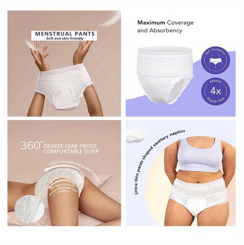 PULIOU Women Period Pants Postpartum Underwear Leakproof Menstrual