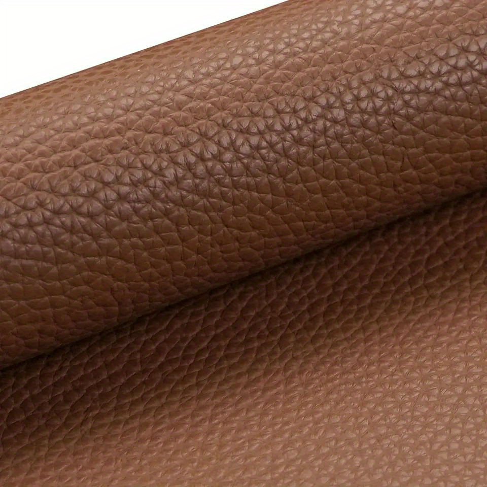 Solid Color Faux Leather Sheets Litchi Textured Synthetic - Temu