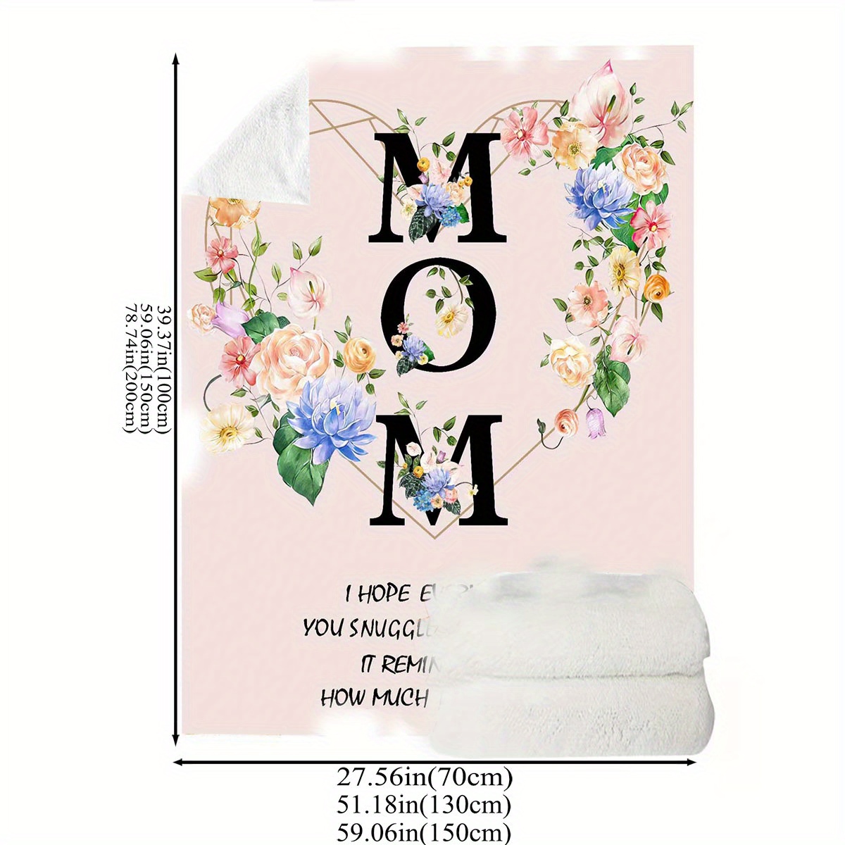 Gifts For Mom Blanket Mom Gifts From Daughter Son Best Mom - Temu