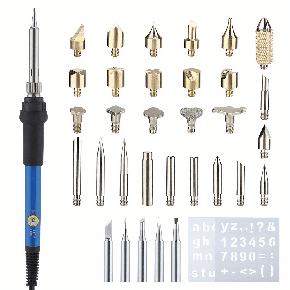 Profesional Wood Burning Pen Kit Set Hobby Crafts Soldering Iron