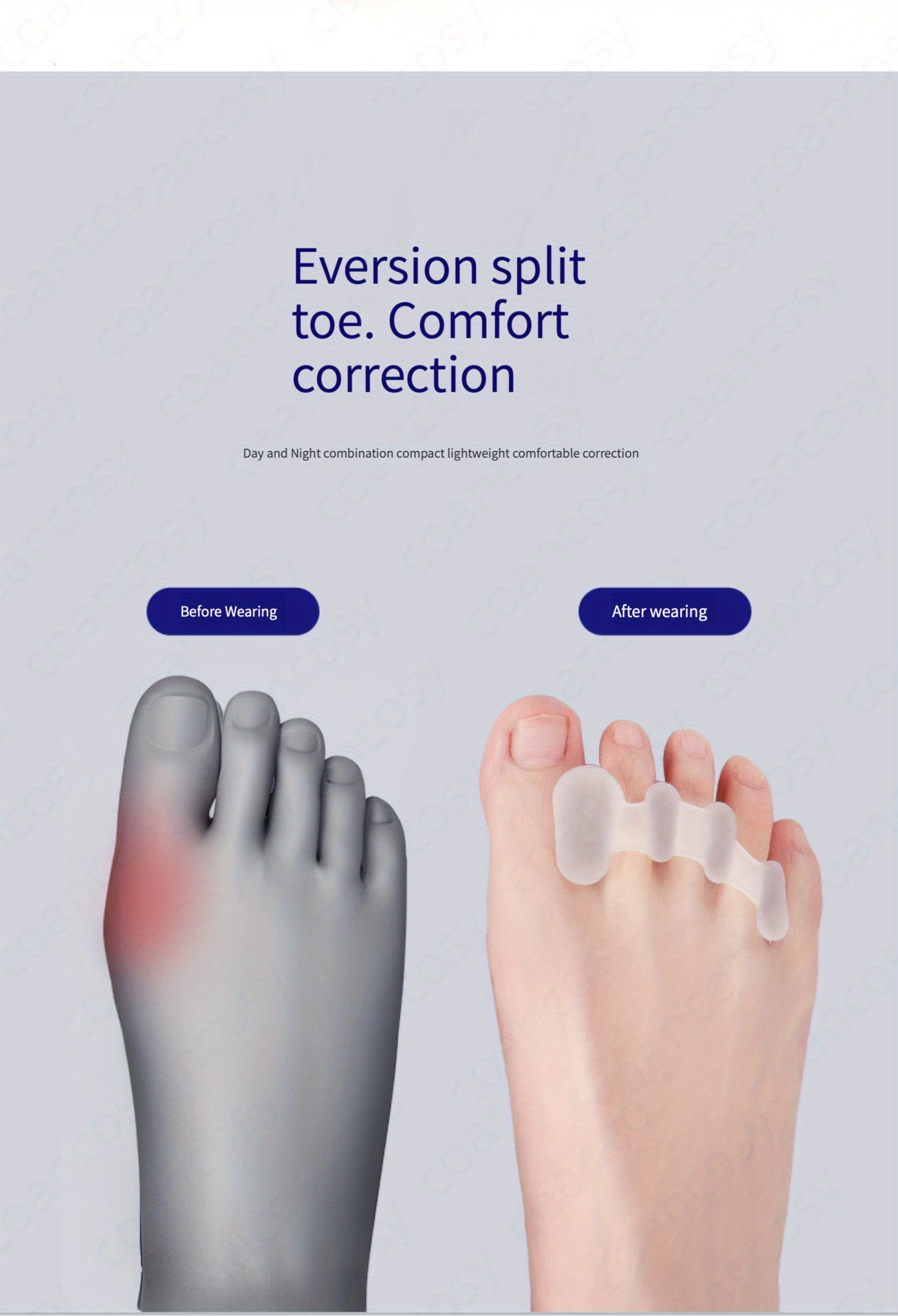 Toe Hallux Valgus Corrector Silicone Overlapping Toe Yoga - Temu