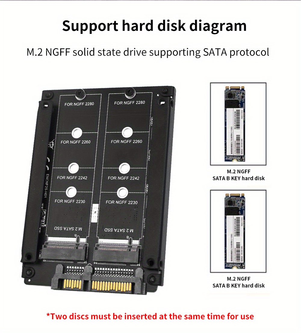 Essentyel Store Ci - 🟦 Adaptateur SATA 2.5 pour SSD M2 SATA NGFF  Compatible SSD M2 SATA 2230 2242 2260 2280 👉 PRIX FIXE 10.000 FCFA 👈 ☎  +225 0748469844