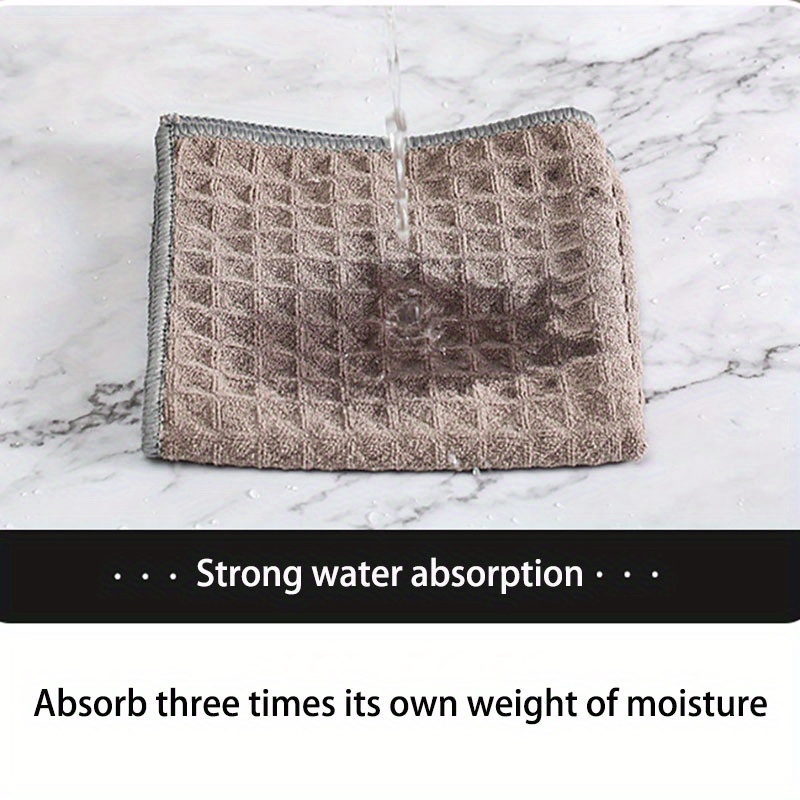 Waffle Square Towel Cleaning Cloth Coffee Bar Absorbent - Temu